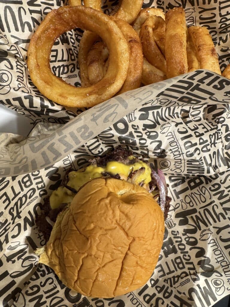 Burger and fries from The Astro in Omaha, a hidden gem serving one of the best burgers in Omaha