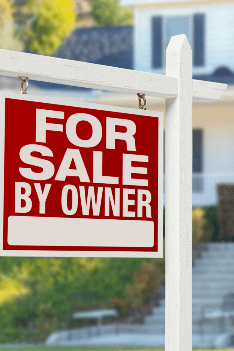 A For sale by owner sign shows how people are selling without a realtor